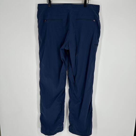 L.L. Bean Womens Water-Repellent Comfort Trail Pants Straight Leg Navy 10 - Picture 5 of 9
